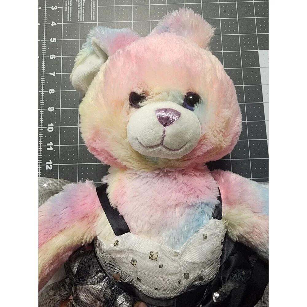 Build-A-Bear Tye Dye 16" Plush Rabbit Sparkly Star - Picture 3 of 9
